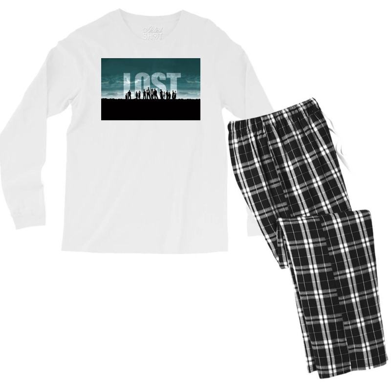 Lost Poster Cute Hippie Men's Long Sleeve Pajama Set by roccionsteeleys | Artistshot