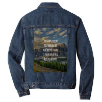 Inspirational Quote The Only Person You Should Try To Be Better Than I Men Denim Jacket | Artistshot