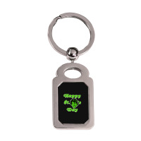 Happy St Patrick Swayzes Day Silver Rectangle Keychain | Artistshot