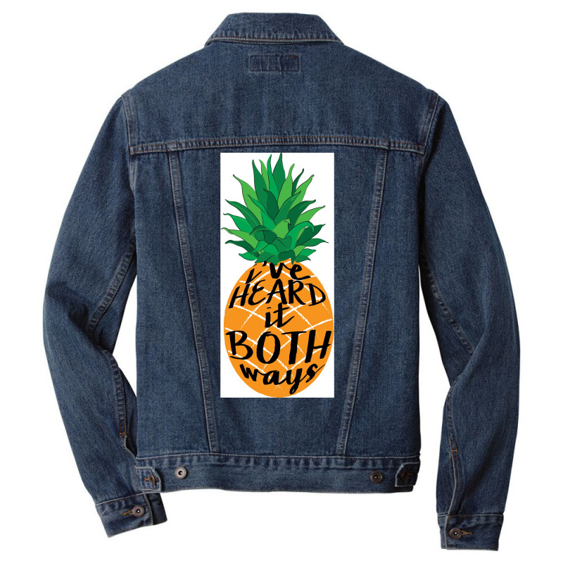 Ix27ve Heard It Both Ways Poster Girl Men Denim Jacket | Artistshot