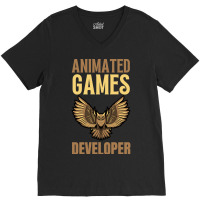 Animated Games Developer V-neck Tee | Artistshot