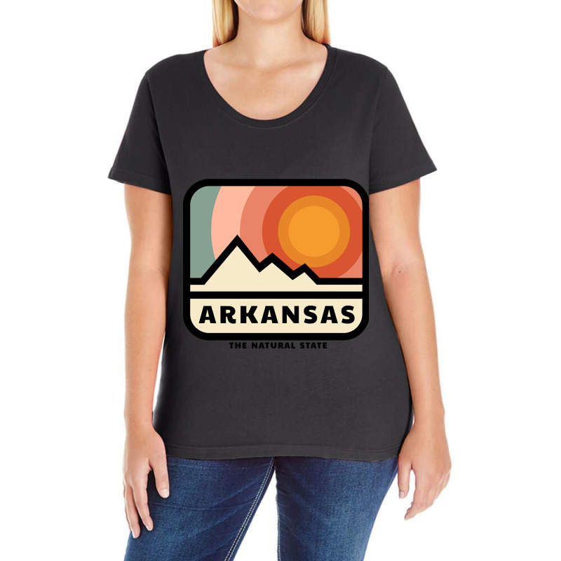 Arkansas The Natural State Ladies Curvy T-Shirt by ternacanuda | Artistshot