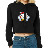 Save The Bee! Bee Christmas Cropped Hoodie | Artistshot