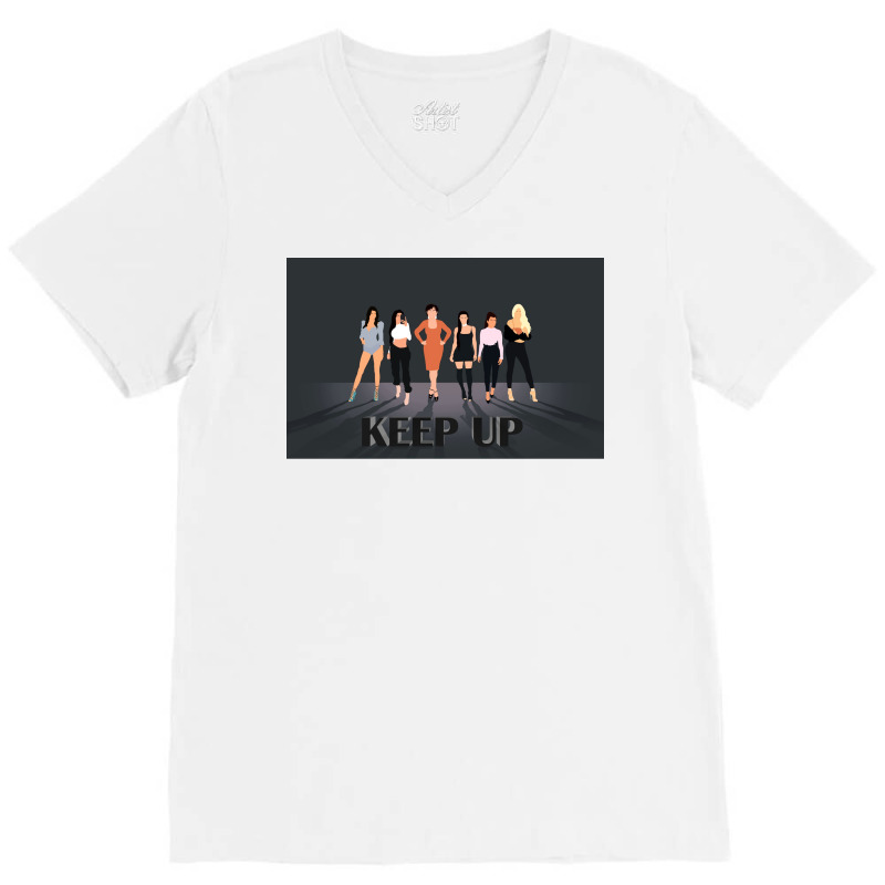 Keep Up Poster Aesthetic V-neck Tee | Artistshot