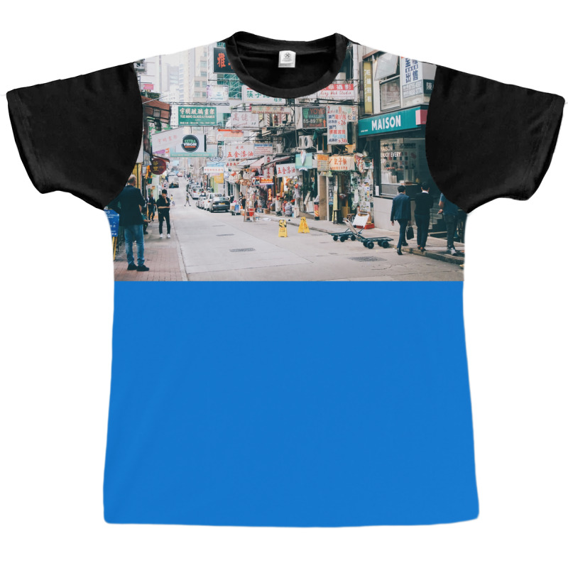 Hong Kong Vibes Feel The City Poster Hippie Graphic T-shirt by gavrikashten0 | Artistshot