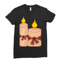 Candle Light Romantic Ladies Fitted T-shirt | Artistshot