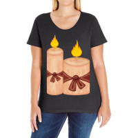 Candle Light Romantic Ladies Curvy T-shirt | Artistshot