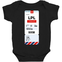 Liverpool Boarding Pass Baby Bodysuit | Artistshot