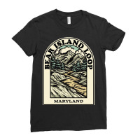 Bear Island Loop Maryland Hiking Backpacking Trail Ladies Fitted T-shirt | Artistshot