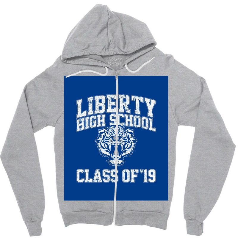 Lhs Class Of 19 Poster Aesthetic Zipper Hoodie | Artistshot