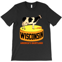 Wisconsin State Vintage Travel Decal 1 T-shirt | Artistshot