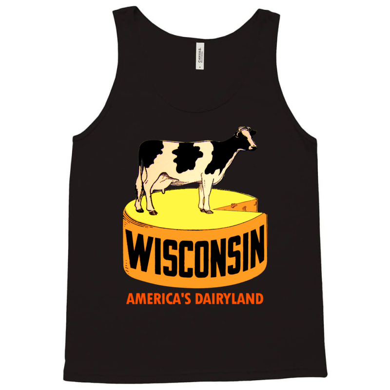 Wisconsin State Vintage Travel Decal 1 Tank Top | Artistshot