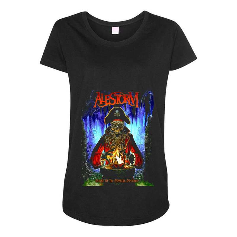 Curse Of The Crystal Coconut  Alestorm 01 Trending 1 Maternity Scoop Neck T-shirt by CrystalWanda | Artistshot