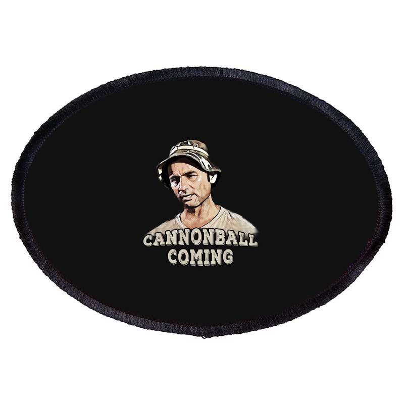 Cannon Ball Coming Oval Patch | Artistshot