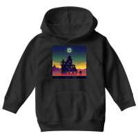 Castle In The Night Youth Hoodie | Artistshot