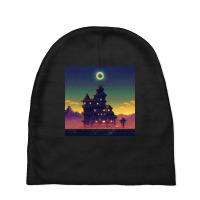 Castle In The Night Baby Beanies | Artistshot