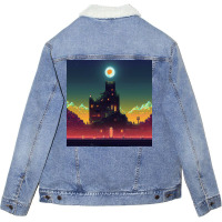 Fantasy Castle Unisex Sherpa-lined Denim Jacket | Artistshot