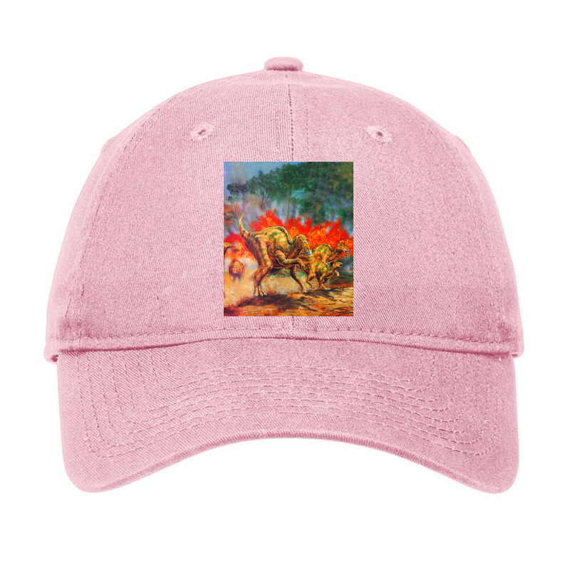 Hadrosaurus Poster 80s Adjustable Cap | Artistshot