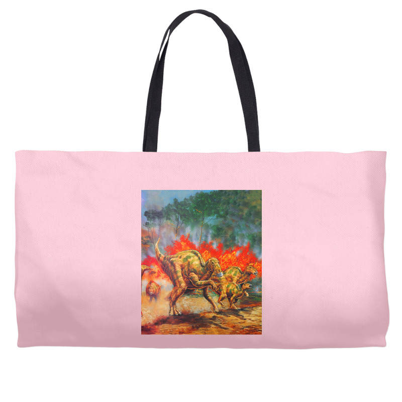 Hadrosaurus Poster 80s Weekender Totes | Artistshot