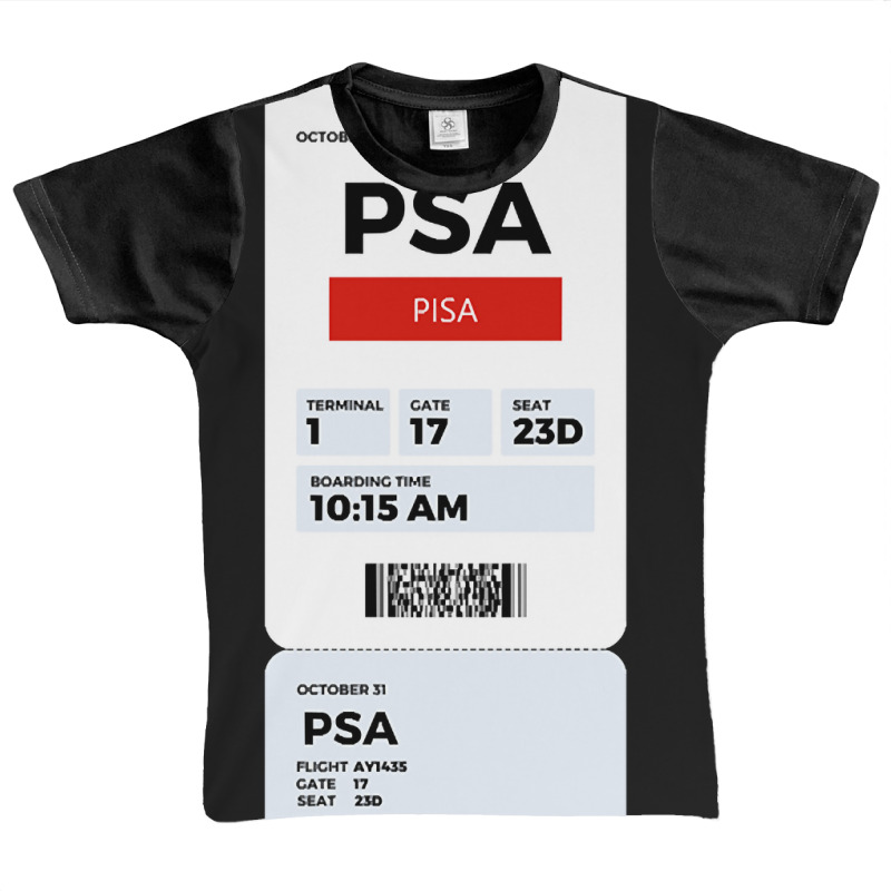 Pisa Boarding Pass Graphic Youth T-shirt | Artistshot