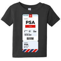 Pisa Boarding Pass Baby Tee | Artistshot