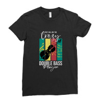 Vintage Contra Bass Bass Music Ladies Fitted T-shirt | Artistshot