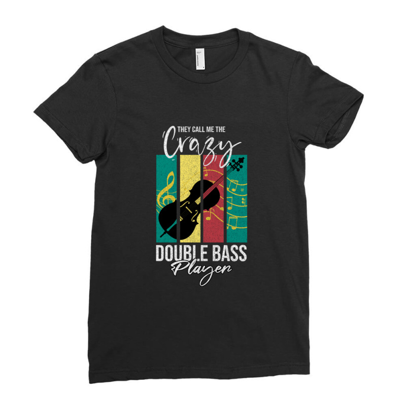 Vintage Contra Bass Bass Music Ladies Fitted T-Shirt by ToryFahy | Artistshot