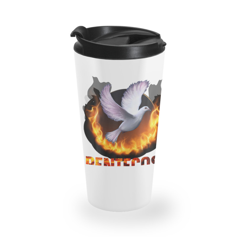 Pentecost Doves Fire Flame Holy Spirit Catholic Travel Mug | Artistshot