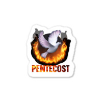 Pentecost Doves Fire Flame Holy Spirit Catholic Sticker | Artistshot