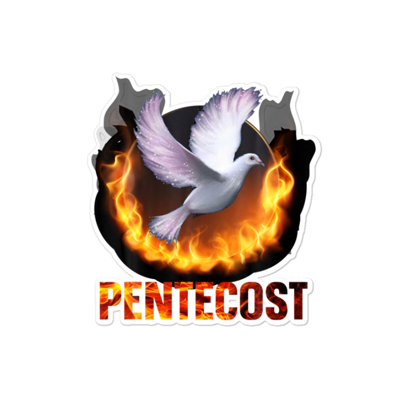 Pentecost Doves Fire Flame Holy Spirit Catholic Sticker | Artistshot