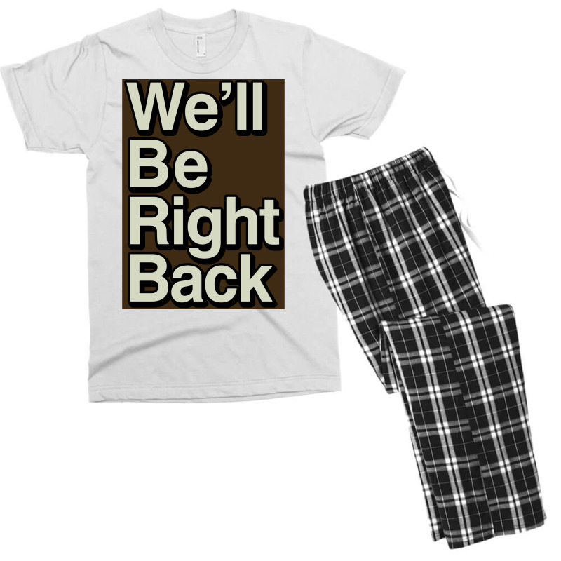 The Eric Andre Show Wex27ll Be Right Back Poster Men's T-shirt Pajama Set by roccionsteeleys | Artistshot