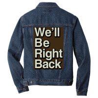 The Eric Andre Show Wex27ll Be Right Back Poster Men Denim Jacket | Artistshot