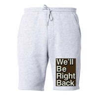 The Eric Andre Show Wex27ll Be Right Back Poster Fleece Short | Artistshot