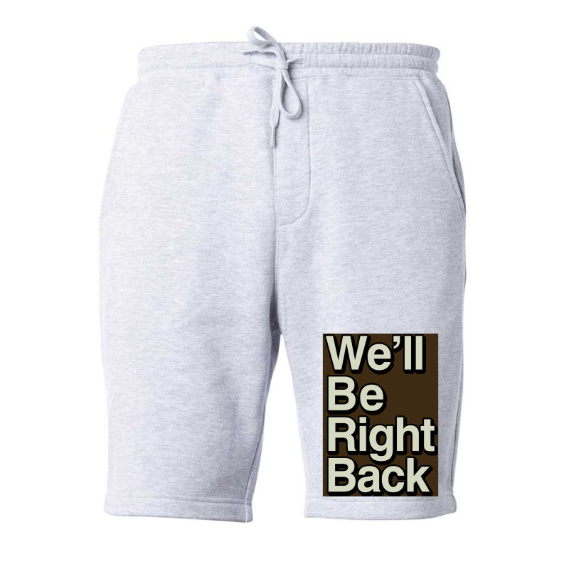 The Eric Andre Show Wex27ll Be Right Back Poster Fleece Short by roccionsteeleys | Artistshot