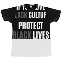 If You Love Black Culture Protect Black Lives Poster 70s Graphic T-shirt | Artistshot