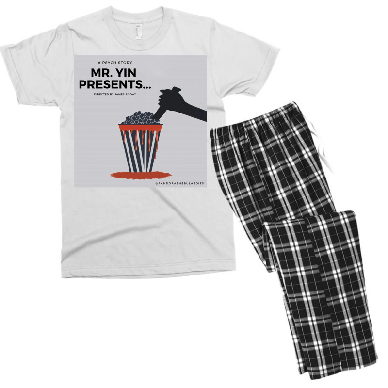 Psych Quotmr Yin Presentsquot Poster Red Men's T-shirt Pajama Set | Artistshot