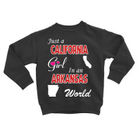 California - Arkansas Toddler Sweatshirt | Artistshot