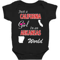 California - Arkansas Baby Bodysuit | Artistshot