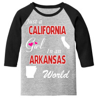 California - Arkansas Youth 3/4 Sleeve | Artistshot