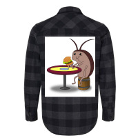 Roach Eating A Krabby Patty Poster Girl Flannel Shirt | Artistshot