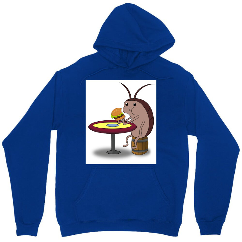 Roach Eating A Krabby Patty Poster Girl Unisex Hoodie | Artistshot