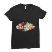 Bar Harbor City Ladies Fitted T-shirt | Artistshot