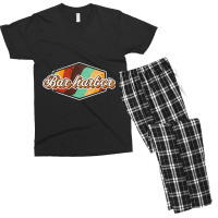 Bar Harbor City Men's T-shirt Pajama Set | Artistshot