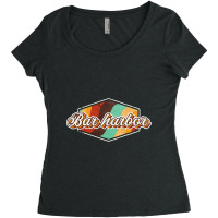 Bar Harbor City Women's Triblend Scoop T-shirt | Artistshot