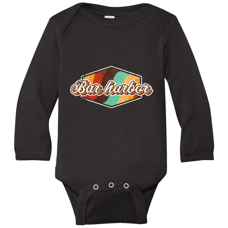 Bar Harbor City Long Sleeve Baby Bodysuit by kundalinitrampled75 | Artistshot