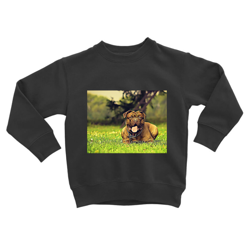 Pitbull Vibrant Painting Toddler Sweatshirt by saddestrent378 | Artistshot