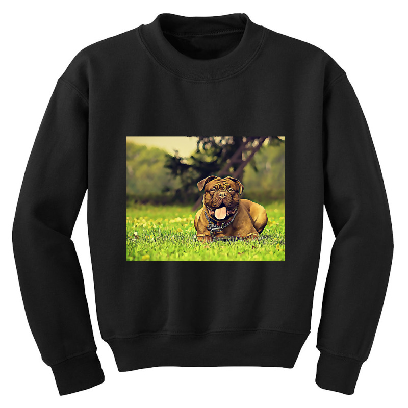 Pitbull Vibrant Painting Youth Sweatshirt by saddestrent378 | Artistshot