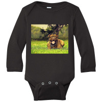 Pitbull Vibrant Painting Long Sleeve Baby Bodysuit | Artistshot