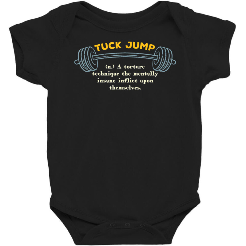 Tuck Jump Definition Workout Memes Gym Trending Fitness T Shirt Baby Bodysuit by l71e1leis | Artistshot