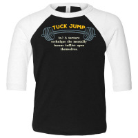 Tuck Jump Definition Workout Memes Gym Trending Fitness T Shirt Toddler 3/4 Sleeve Tee | Artistshot